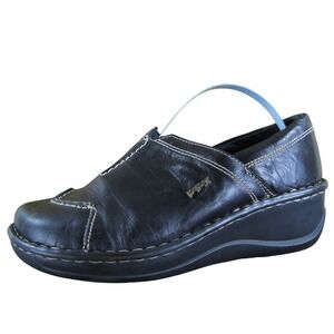 Josef Seibel Women's Clog Black Leather Sz 37 Medium Gently Used 2025